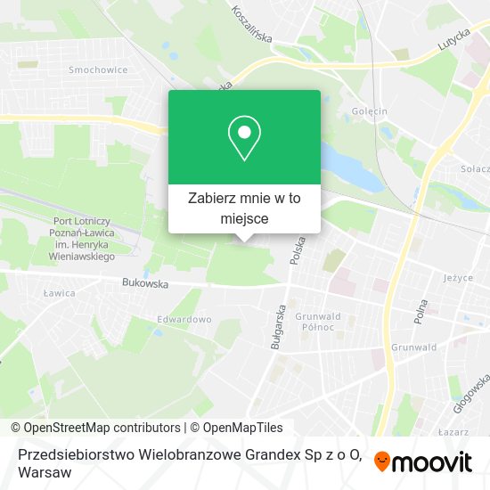 Mapa Przedsiebiorstwo Wielobranzowe Grandex Sp z o O