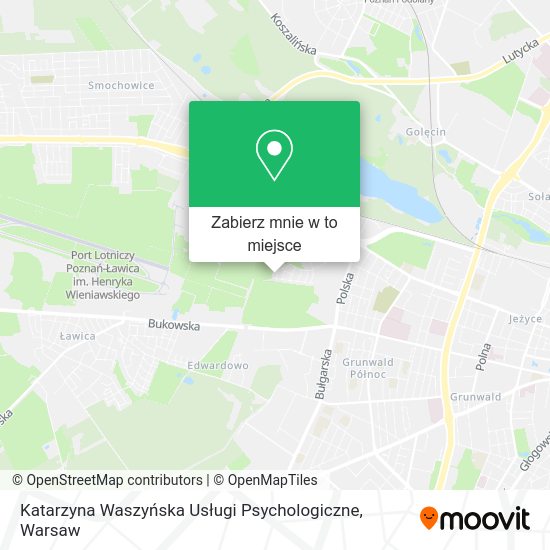 Mapa Katarzyna Waszyńska Usługi Psychologiczne