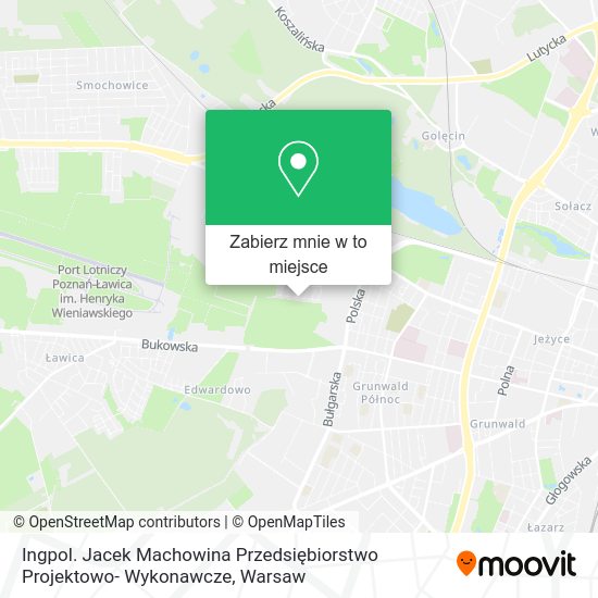 Mapa Ingpol. Jacek Machowina Przedsiębiorstwo Projektowo- Wykonawcze