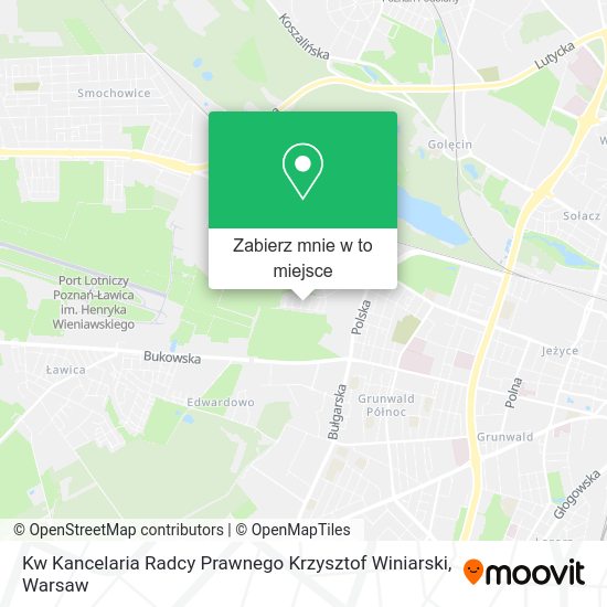 Mapa Kw Kancelaria Radcy Prawnego Krzysztof Winiarski