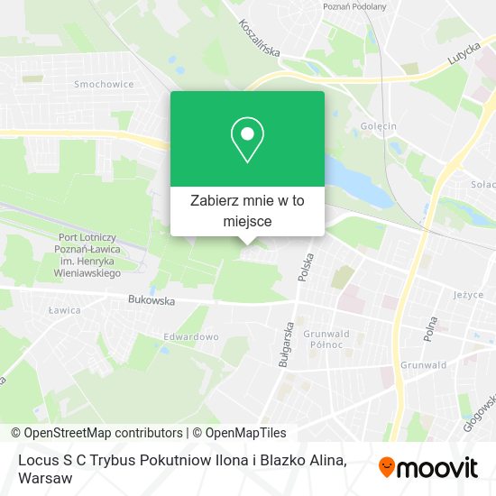 Mapa Locus S C Trybus Pokutniow Ilona i Blazko Alina