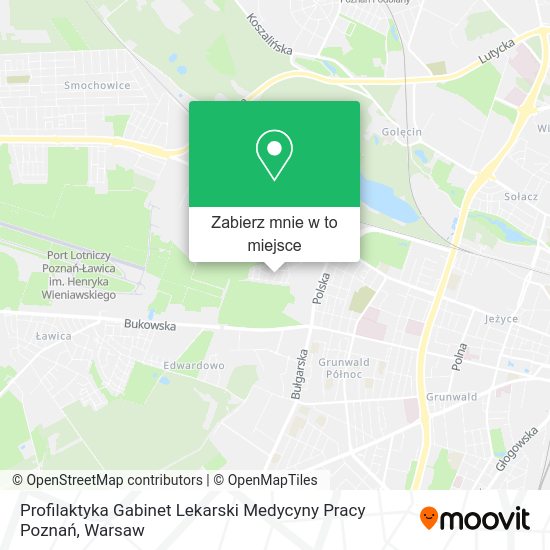 Mapa Profilaktyka Gabinet Lekarski Medycyny Pracy Poznań