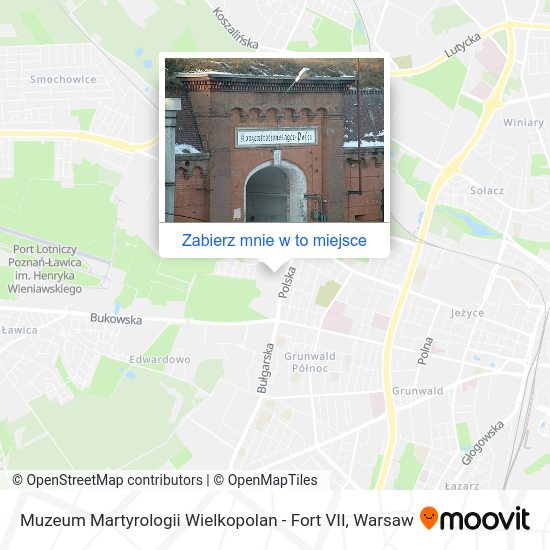 Mapa Muzeum Martyrologii Wielkopolan - Fort VII