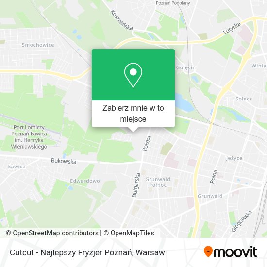 Mapa Cutcut - Najlepszy Fryzjer Poznań