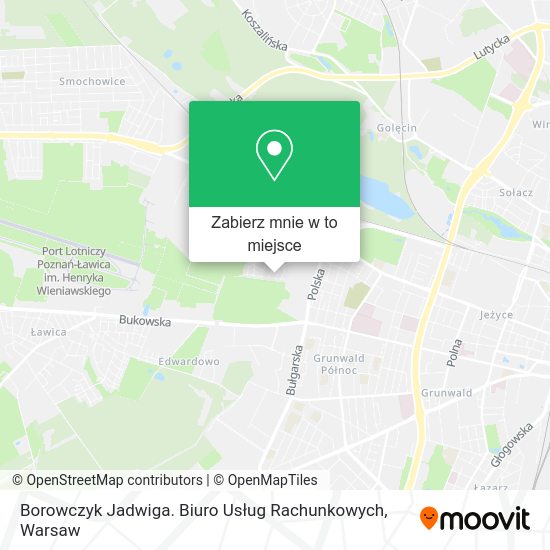 Mapa Borowczyk Jadwiga. Biuro Usług Rachunkowych