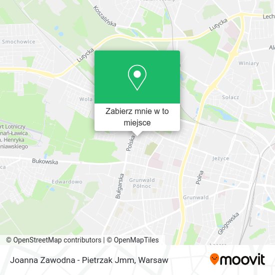 Mapa Joanna Zawodna - Pietrzak Jmm