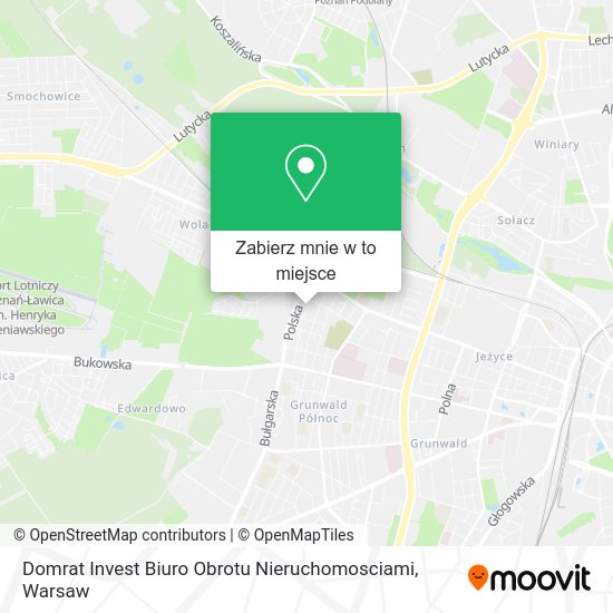 Mapa Domrat Invest Biuro Obrotu Nieruchomosciami