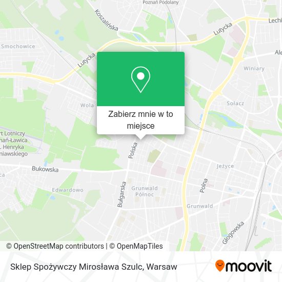 Mapa Sklep Spożywczy Mirosława Szulc