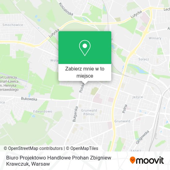 Mapa Biuro Projektowo Handlowe Prohan Zbigniew Krawczuk