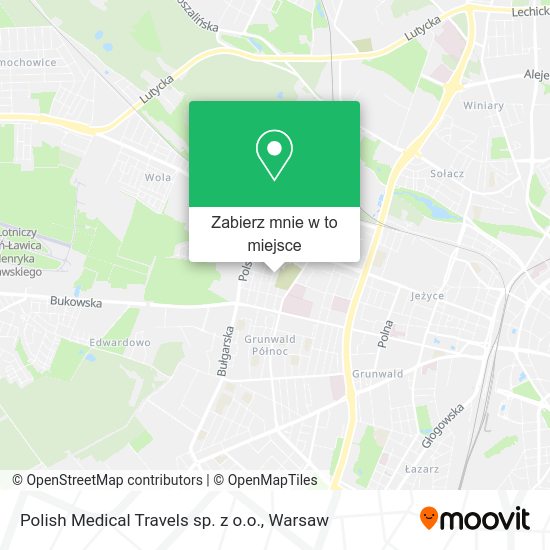 Mapa Polish Medical Travels sp. z o.o.