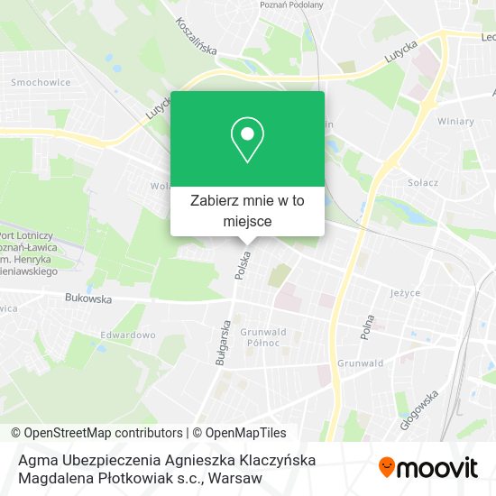 Mapa Agma Ubezpieczenia Agnieszka Klaczyńska Magdalena Płotkowiak s.c.