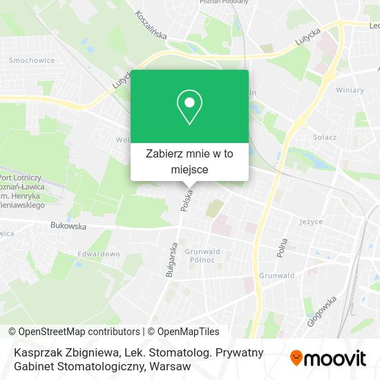 Mapa Kasprzak Zbigniewa, Lek. Stomatolog. Prywatny Gabinet Stomatologiczny