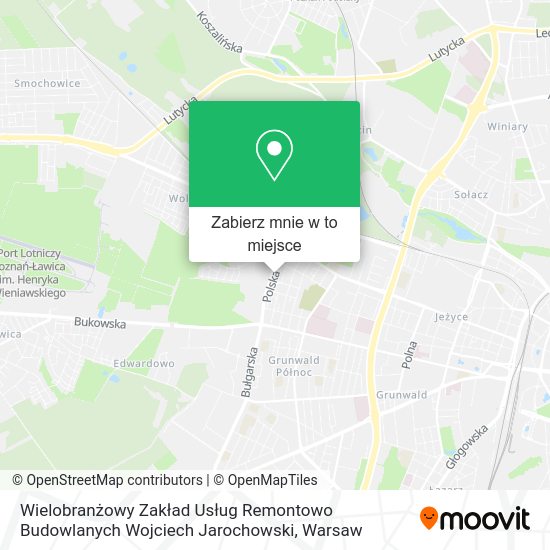 Mapa Wielobranżowy Zakład Usług Remontowo Budowlanych Wojciech Jarochowski