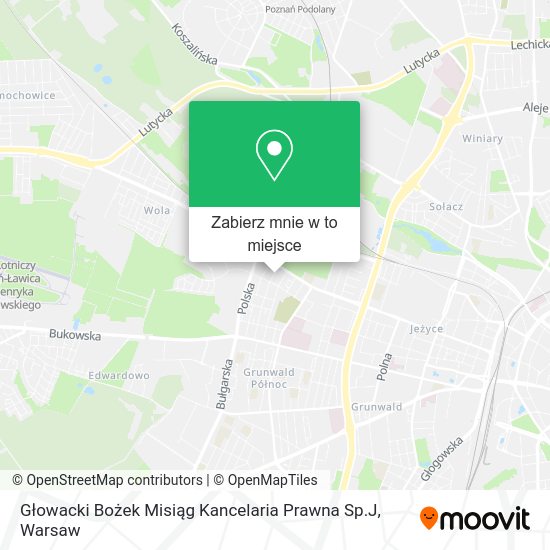 Mapa Głowacki Bożek Misiąg Kancelaria Prawna Sp.J