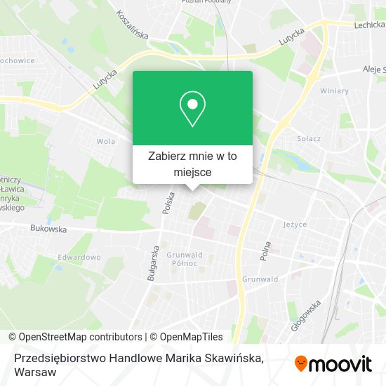 Mapa Przedsiębiorstwo Handlowe Marika Skawińska