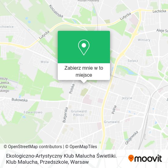 Mapa Ekologiczno-Artystyczny Klub Malucha Świetliki. Klub Malucha, Przedszkole