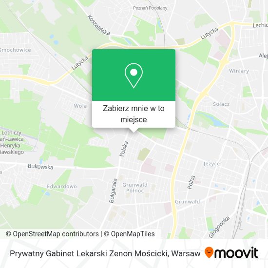 Mapa Prywatny Gabinet Lekarski Zenon Mościcki