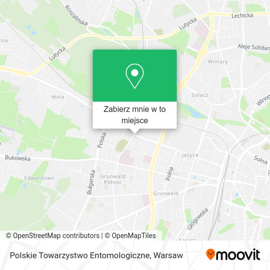 Mapa Polskie Towarzystwo Entomologiczne