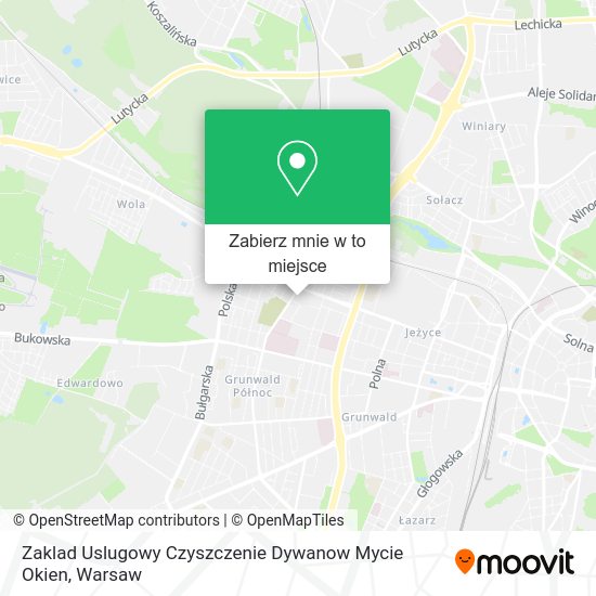 Mapa Zaklad Uslugowy Czyszczenie Dywanow Mycie Okien