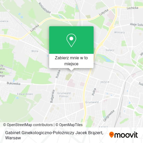 Mapa Gabinet Ginekologiczno-Położniczy Jacek Brązert