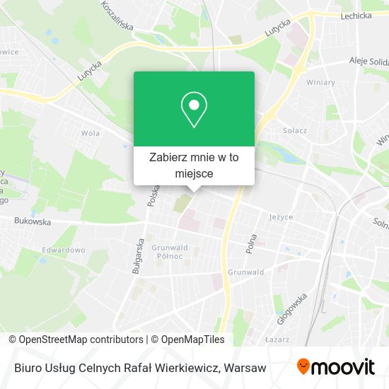 Mapa Biuro Usług Celnych Rafał Wierkiewicz