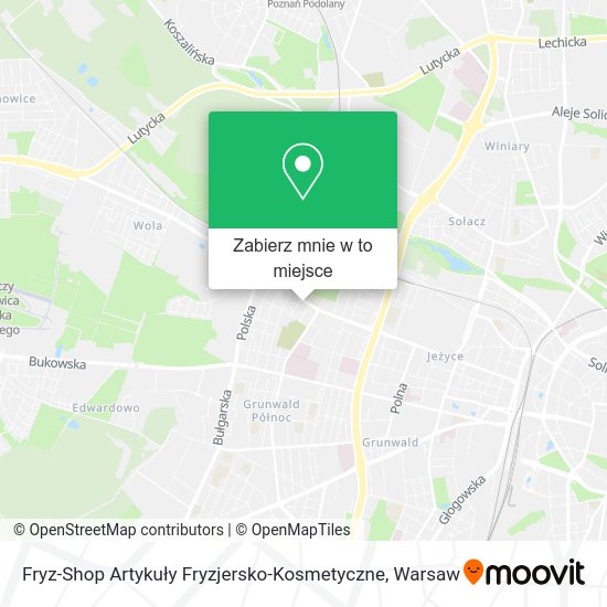 Mapa Fryz-Shop Artykuły Fryzjersko-Kosmetyczne