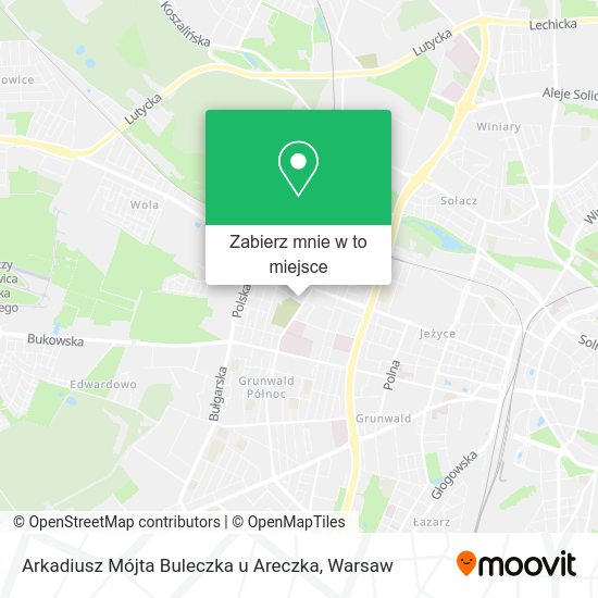 Mapa Arkadiusz Mójta Buleczka u Areczka