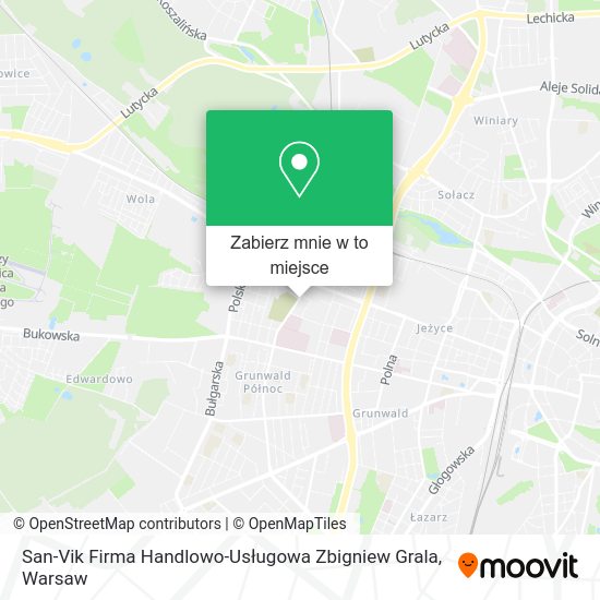 Mapa San-Vik Firma Handlowo-Usługowa Zbigniew Grala