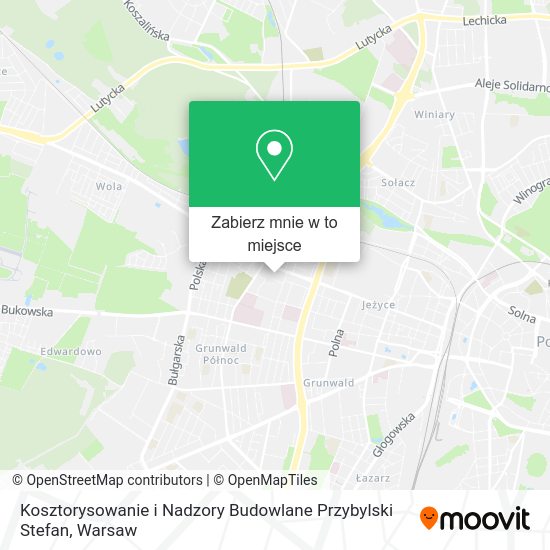 Mapa Kosztorysowanie i Nadzory Budowlane Przybylski Stefan