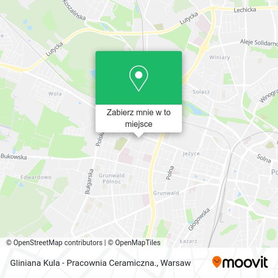 Mapa Gliniana Kula - Pracownia Ceramiczna.