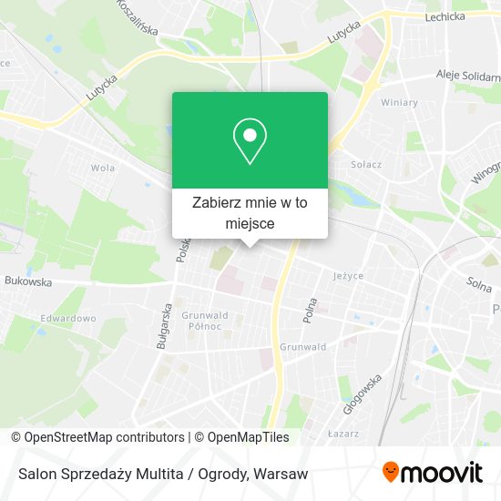 Mapa Salon Sprzedaży Multita / Ogrody