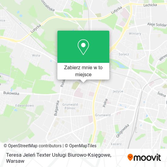 Mapa Teresa Jeleń Texter Usługi Biurowo-Księgowe