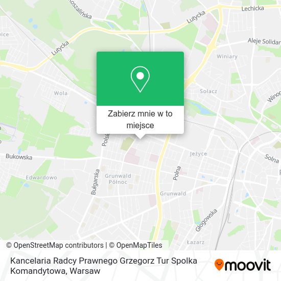 Mapa Kancelaria Radcy Prawnego Grzegorz Tur Spolka Komandytowa