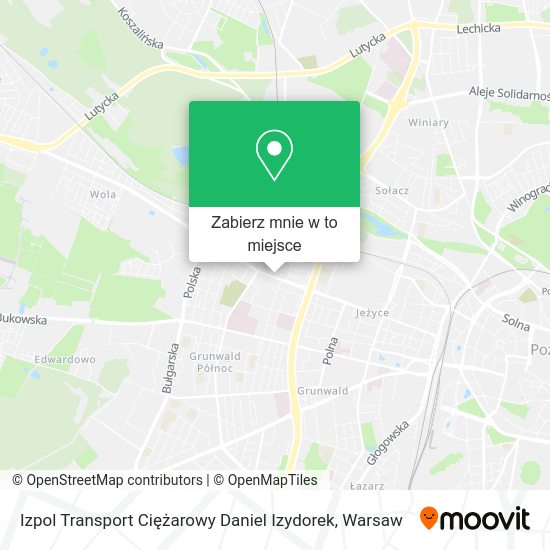 Mapa Izpol Transport Ciężarowy Daniel Izydorek