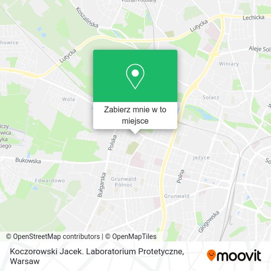 Mapa Koczorowski Jacek. Laboratorium Protetyczne