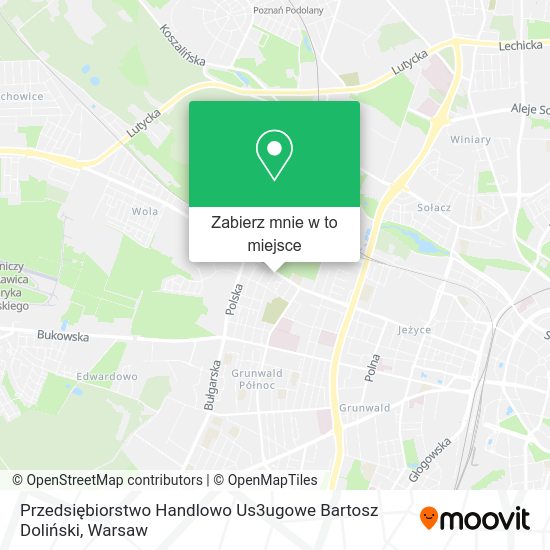 Mapa Przedsiębiorstwo Handlowo Us3ugowe Bartosz Doliński