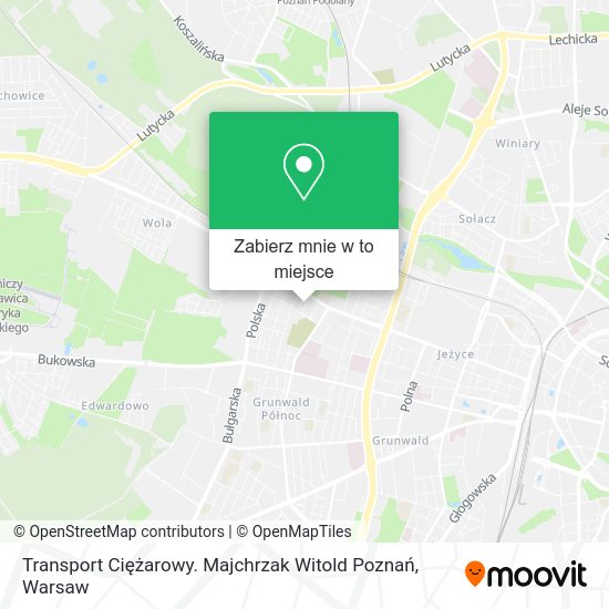 Mapa Transport Ciężarowy. Majchrzak Witold Poznań