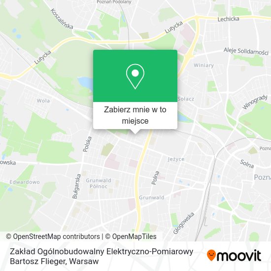 Mapa Zakład Ogólnobudowalny Elektryczno-Pomiarowy Bartosz Flieger