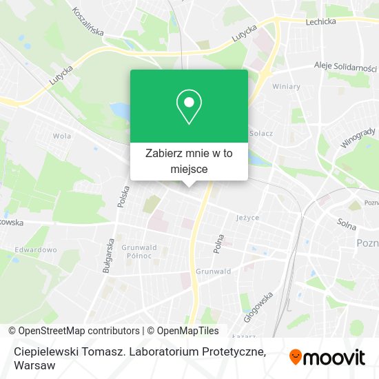 Mapa Ciepielewski Tomasz. Laboratorium Protetyczne