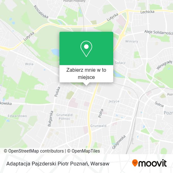 Mapa Adaptacja Pajzderski Piotr Poznań