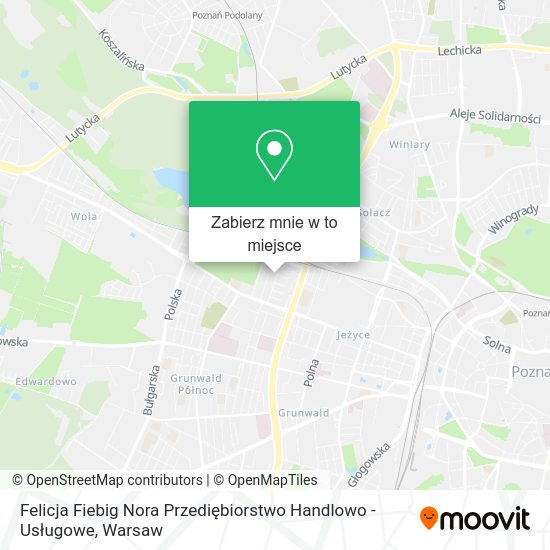 Mapa Felicja Fiebig Nora Przediębiorstwo Handlowo - Usługowe