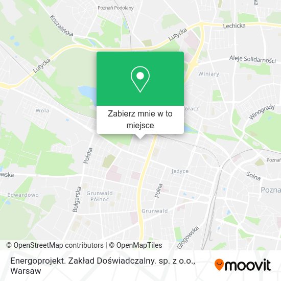 Mapa Energoprojekt. Zakład Doświadczalny. sp. z o.o.