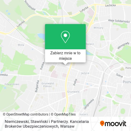 Mapa Niemczewski, Stawiński i Partnerzy. Kancelaria Brokerów Ubezpieczeniowych