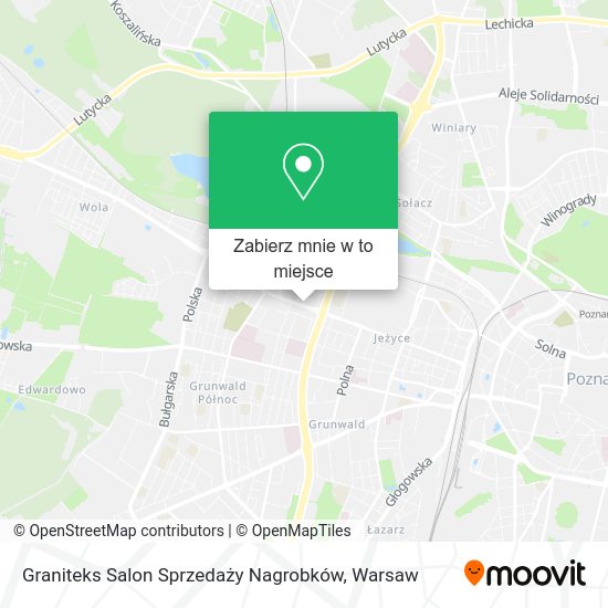 Mapa Graniteks Salon Sprzedaży Nagrobków