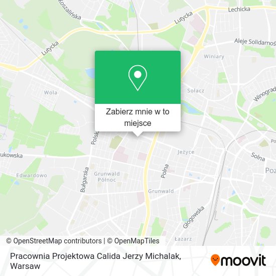 Mapa Pracownia Projektowa Calida Jerzy Michalak