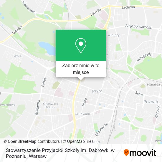 Mapa Stowarzyszenie Przyjaciół Szkoły im. Dąbrówki w Poznaniu