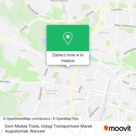 Mapa Gsm Mobile Trade, Usługi Transportowe Marek Augustyniak