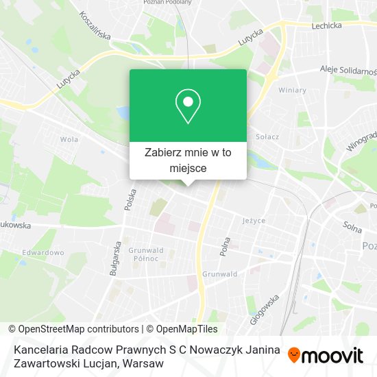 Mapa Kancelaria Radcow Prawnych S C Nowaczyk Janina Zawartowski Lucjan