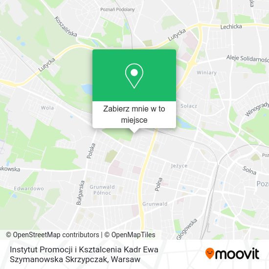 Mapa Instytut Promocji i Ksztalcenia Kadr Ewa Szymanowska Skrzypczak