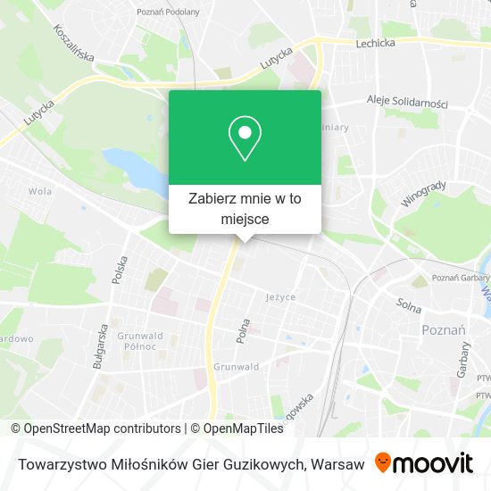 Mapa Towarzystwo Miłośników Gier Guzikowych